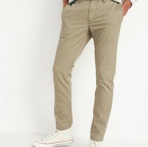 Old Navy Slim Uniform Non-Stretch Chino Pants for Men Dried Grass 36x32